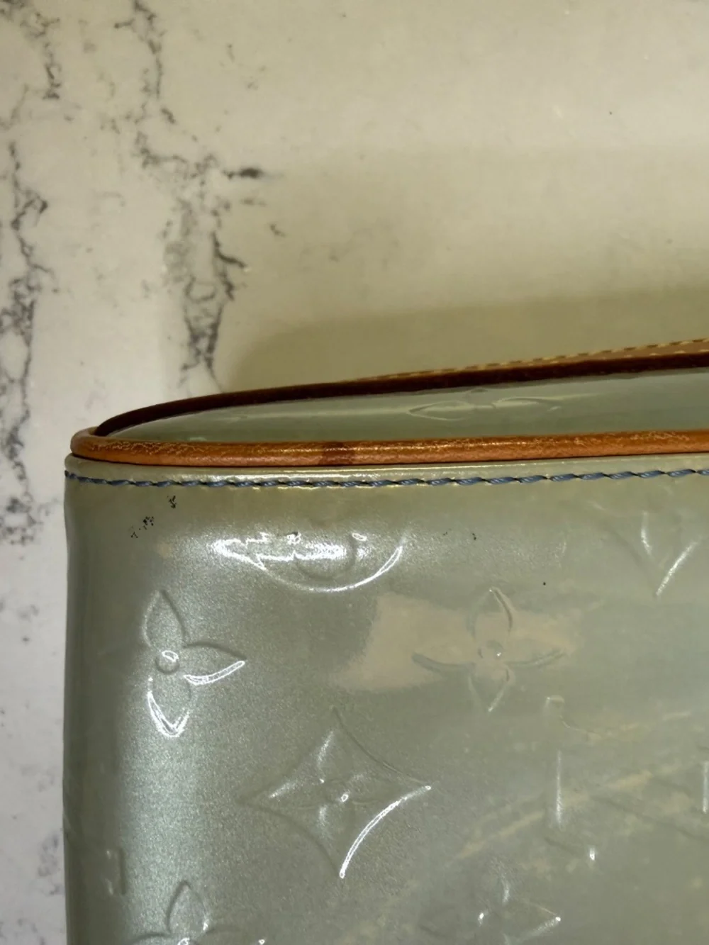 Louis Vuitton Sullivan Vertical PM Monogram Vernis Lavande M91258 2003 Authentic